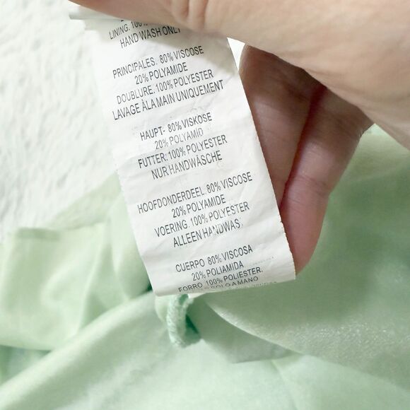 Women Nasty Gal Asymmetric Split Maxi Dress in Sage Green Size US 2 - Picture 4 of 12